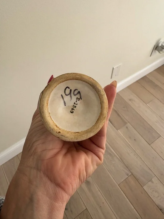 Cream Hobnail Ceramic Bud Vase - Decorative Home Accent - Picture 3 of 6